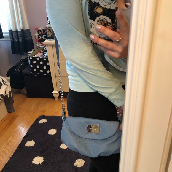 Nine West Light Blue Satchel - Picture 3 of 3